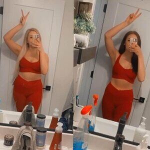 Bombshell Contour leggings and angel sports bra